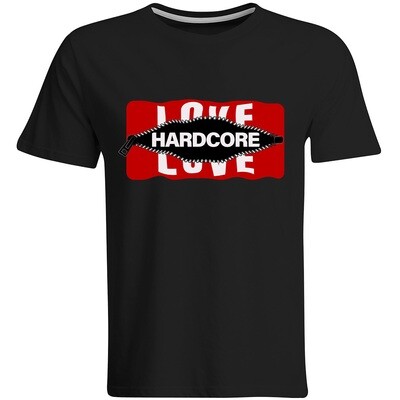 Behind the Zip: Love/Hardcore T-Shirt (Men)