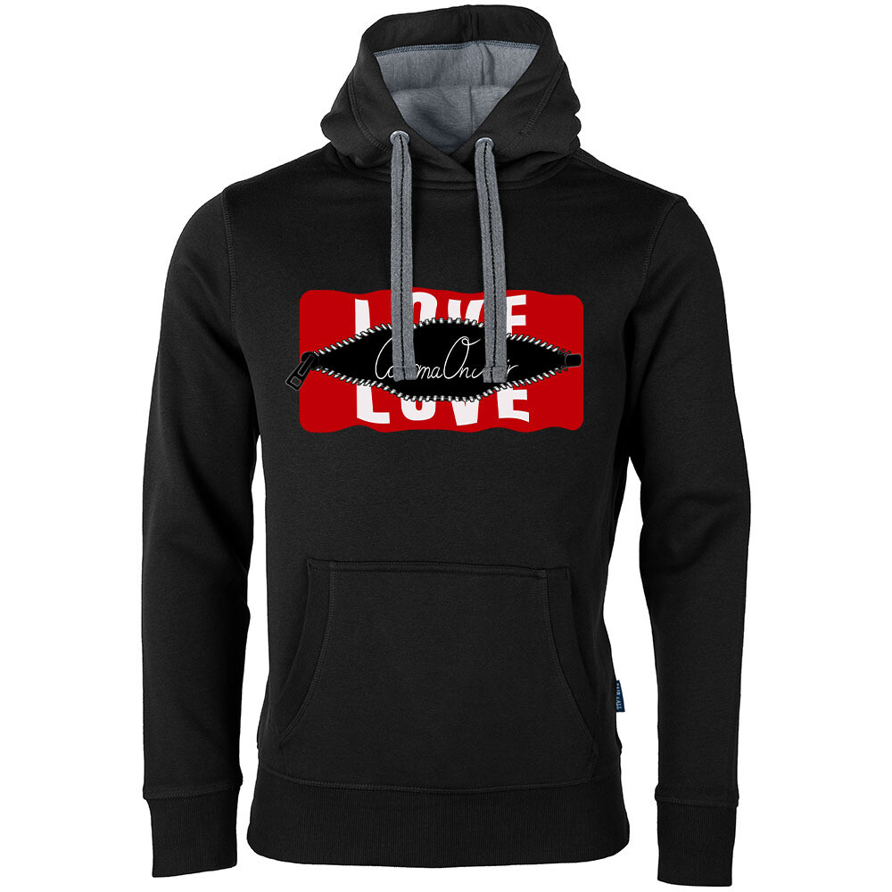 Behind the Zip: Love/CarismaOnAir Luxury Hoodie (Unisex)