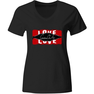 Behind the Zip: Love/CarismaOnAir T-Shirt (Women)