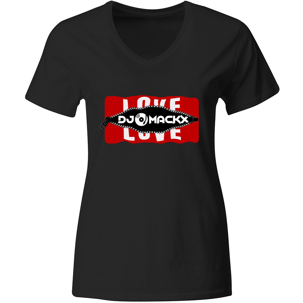 Behind the Zip: Love/DJ Mackx T-Shirt (Women)