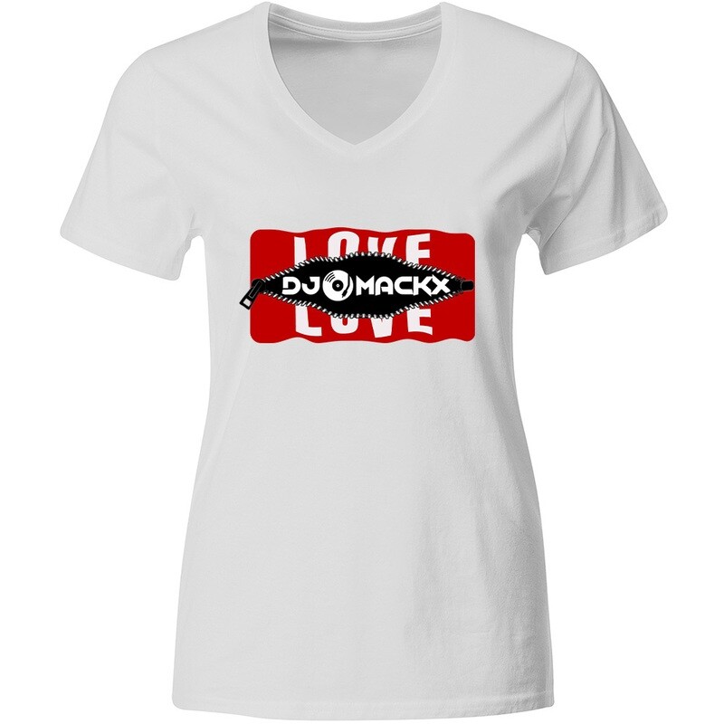 Behind the Zip: Love/DJ Mackx T-Shirt (Women)