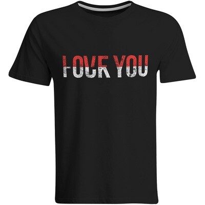 Love you / Fuck you T-Shirt (Rundhals/Herren)
