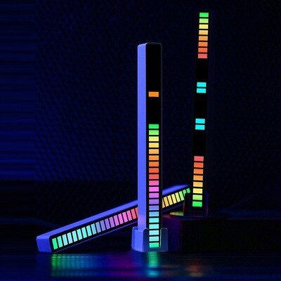 32-LED-Lightbar mit eingebautem Mikrofon (Rhythmus Ambient Light)