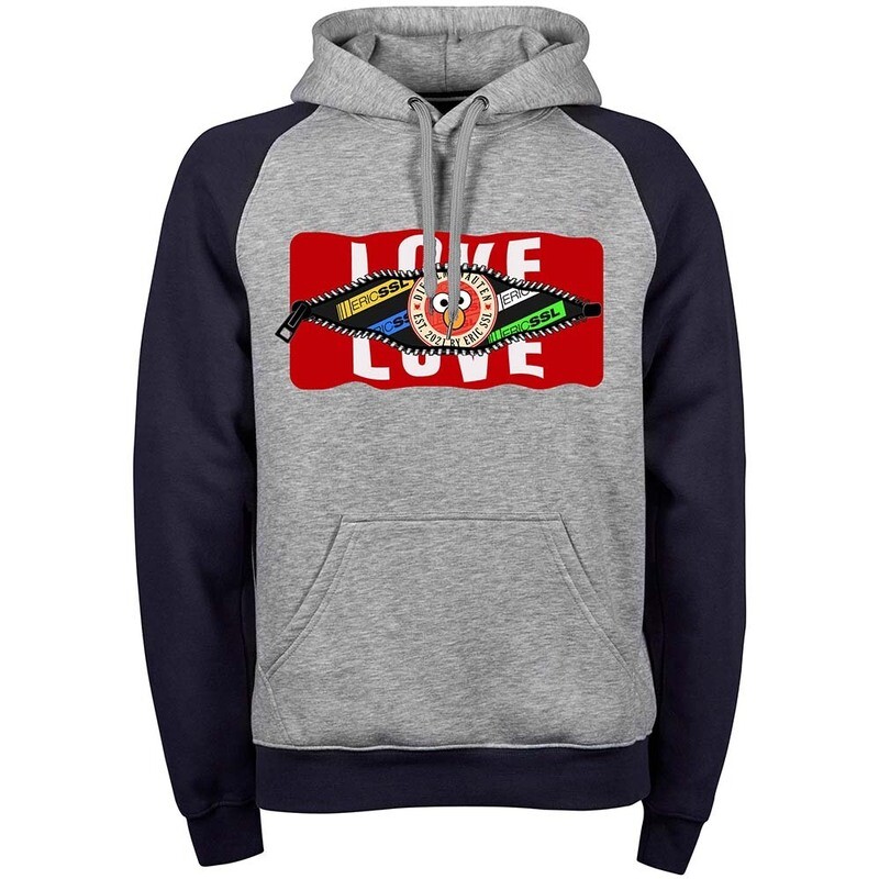 Behind the Zip: Love/Eric SSL Premium Two-Tone Hoodie (Unisex)