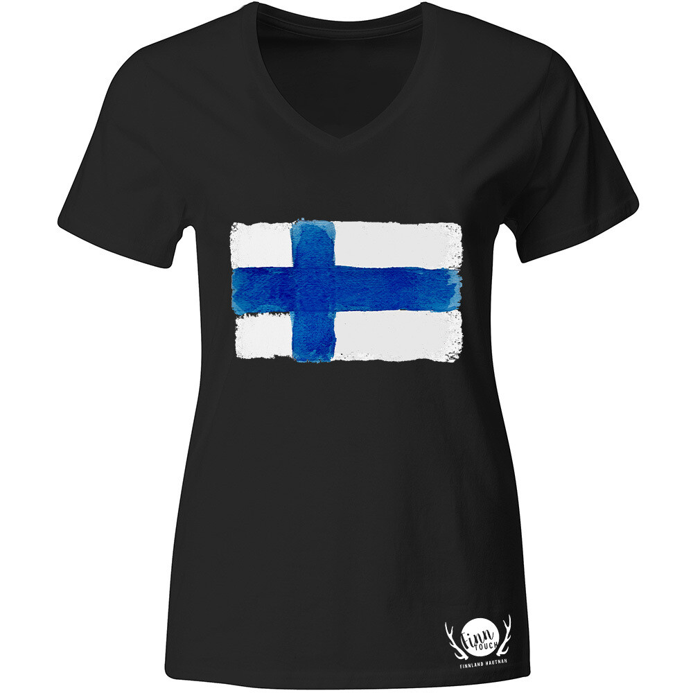 "Finland Flag" T-Shirt (Women)