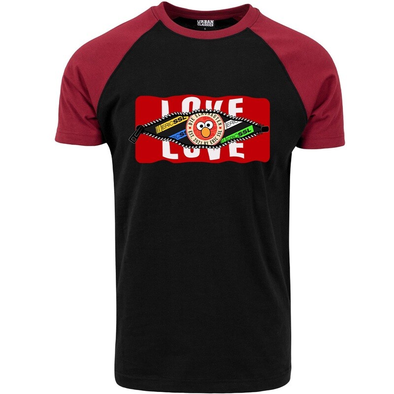 Behind the Zip: Love/Eric SSL Contrast T-Shirt by Urban Classics (Men)