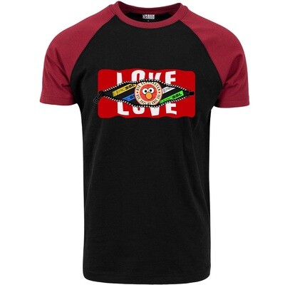 Behind the Zip: Love/Eric SSL Contrast T-Shirt by Urban Classics (Men)