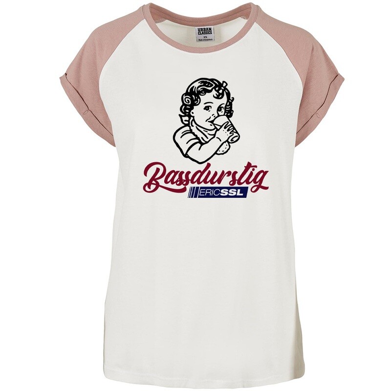Eric SSL "Bassdurstig" Contrast T-Shirt by Urban Classics (Women)