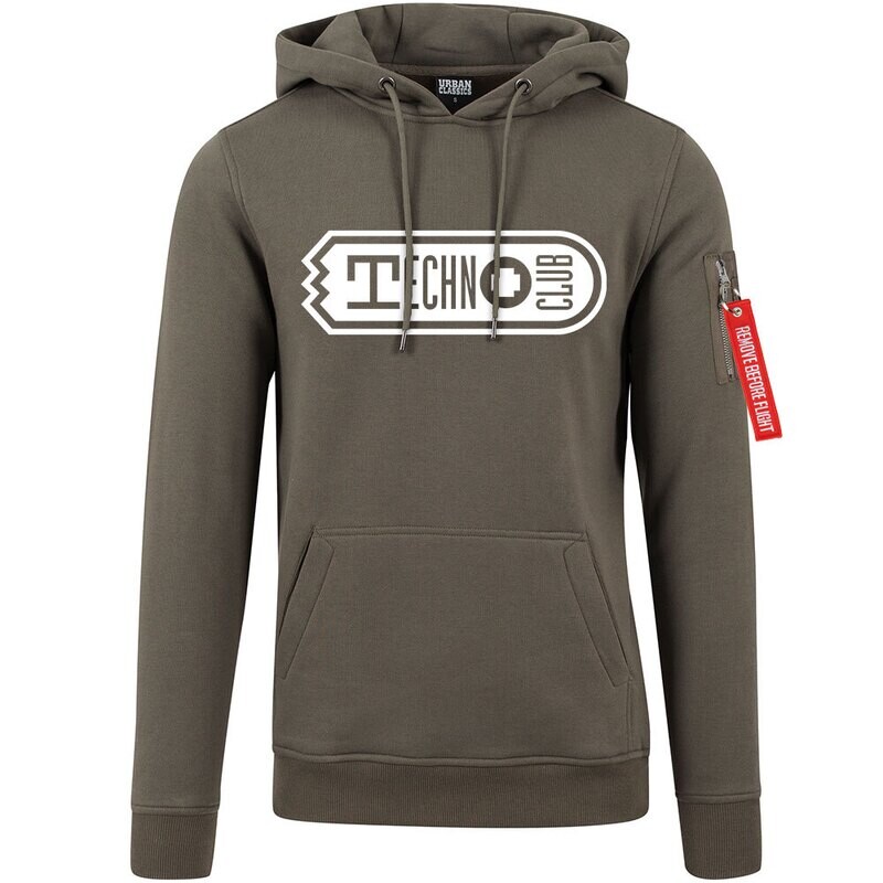 Technoclub Superb-Hoodie by Urban Classics (Khaki / Unisex)