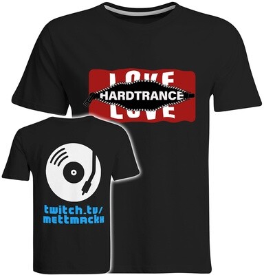 Behind the Zip: Love/Hardtrance / DJ Mackx Twitch T-Shirt (Men)