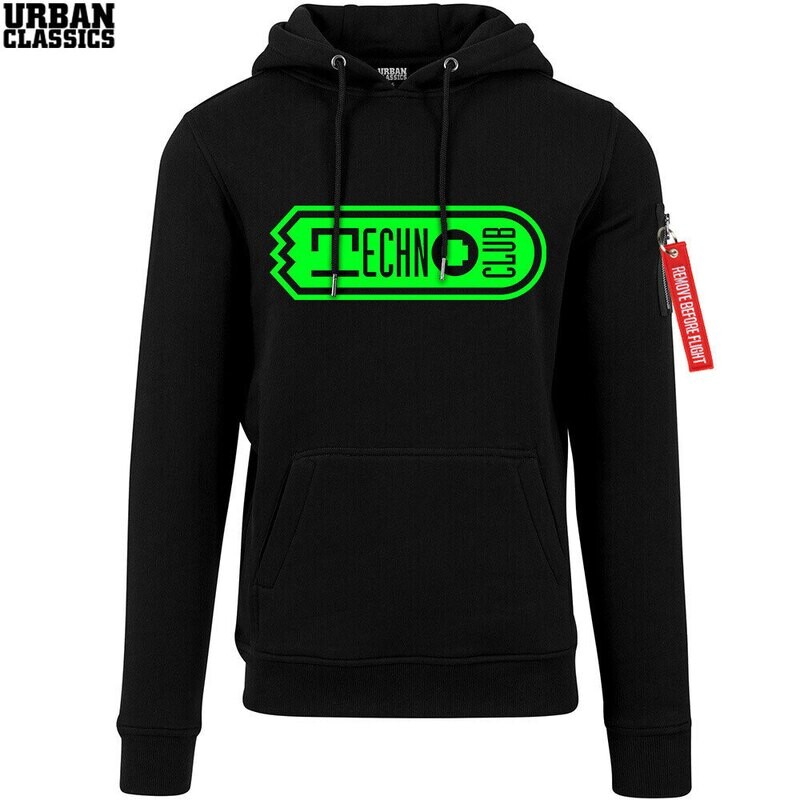 Technoclub Superb-Hoodie by Urban Classics (Black / Unisex)