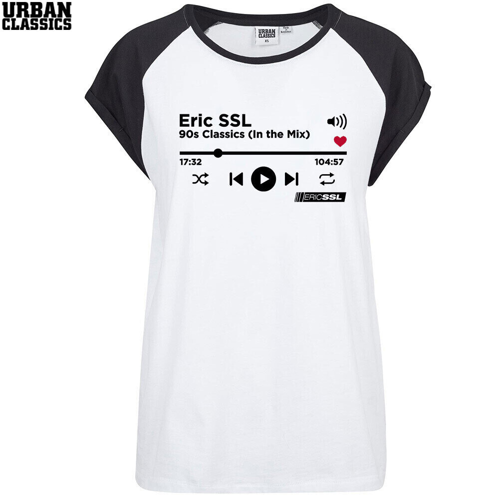 Eric SSL "Audiostream" Contrast T-Shirt by Urban Classics (Women)