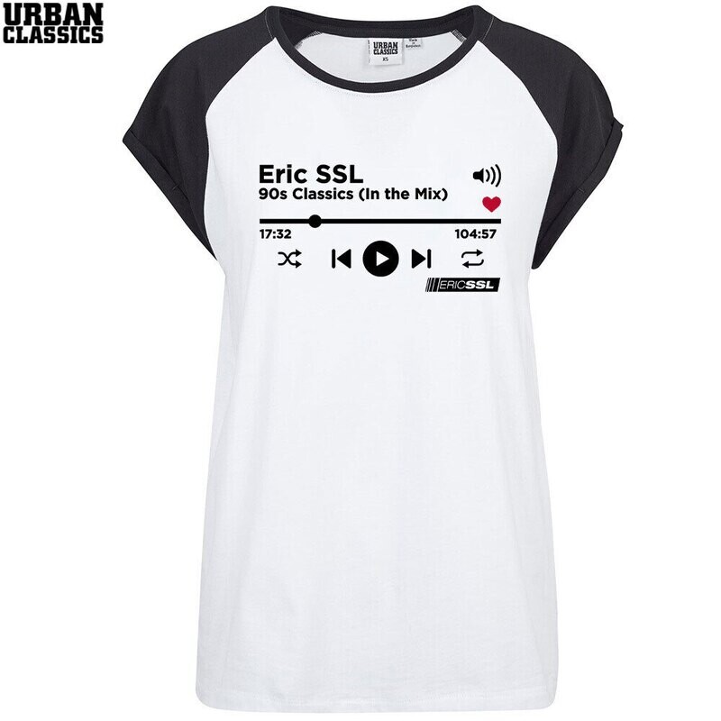 Eric SSL "Audiostream" Contrast T-Shirt by Urban Classics (Women)