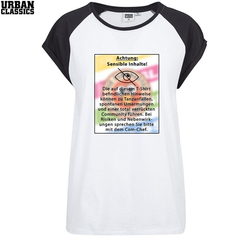 Eric SSL "Sensible Inhalte" Contrast T-Shirt by Urban Classics (Women)