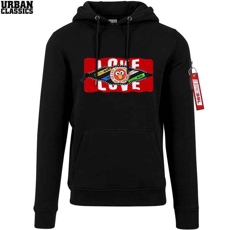 Behind the Zip: Love/Eric SSL Superb-Hoodie by Urban Classics (Unisex)