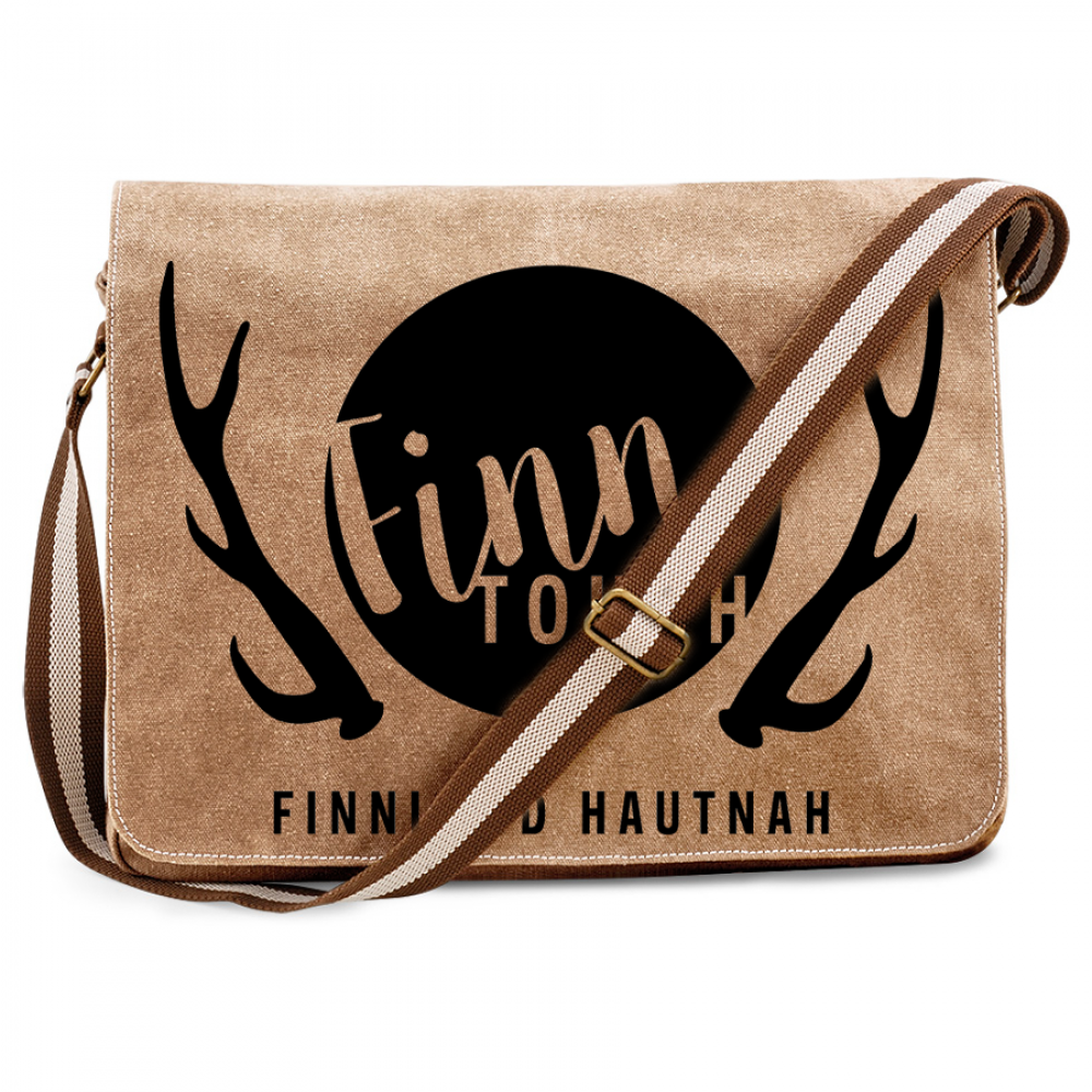 FinnTouch Premium Messengertasche im Vintagelook