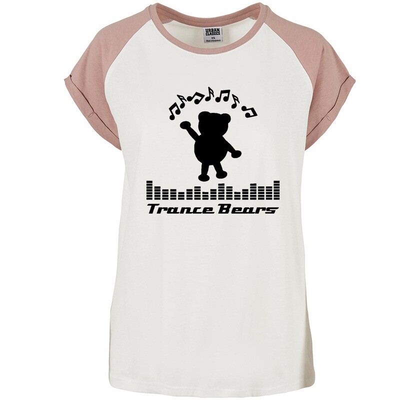 Trance Bears Contrast T-Shirt by Urban Classics (Women)