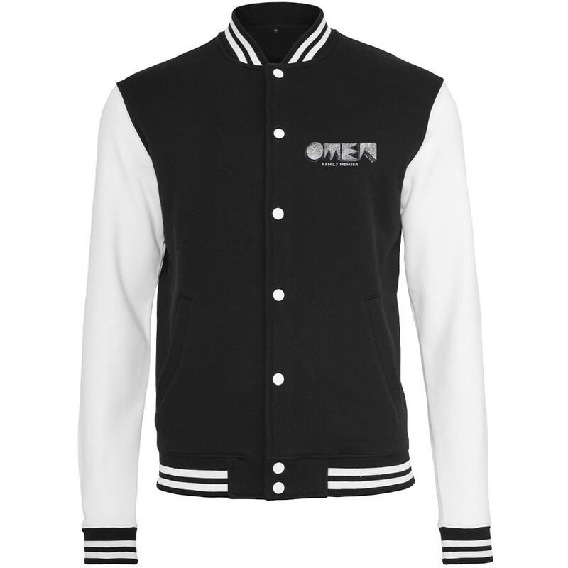 OMEN Frankfurt Sweat-College-Jacket (Unisex) / Design: vorne Original Logo, hinten Quadrat Logo