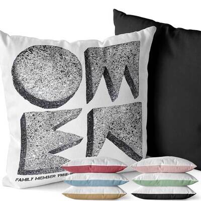 OMEN Frankfurt Two-Tone Kissen / Design: Quadrat Logo OMEN Frankfurt Two-Tone Kissen / Design: Quadrat Logo