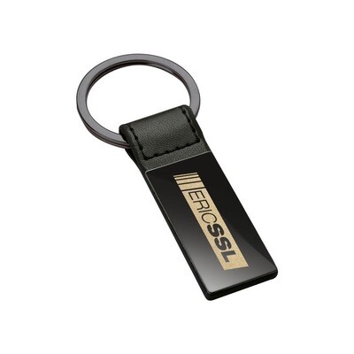 Lasergravierter Eric SSL Schlüsselanhänger in Geschenkverpackung (Spiegelnd)