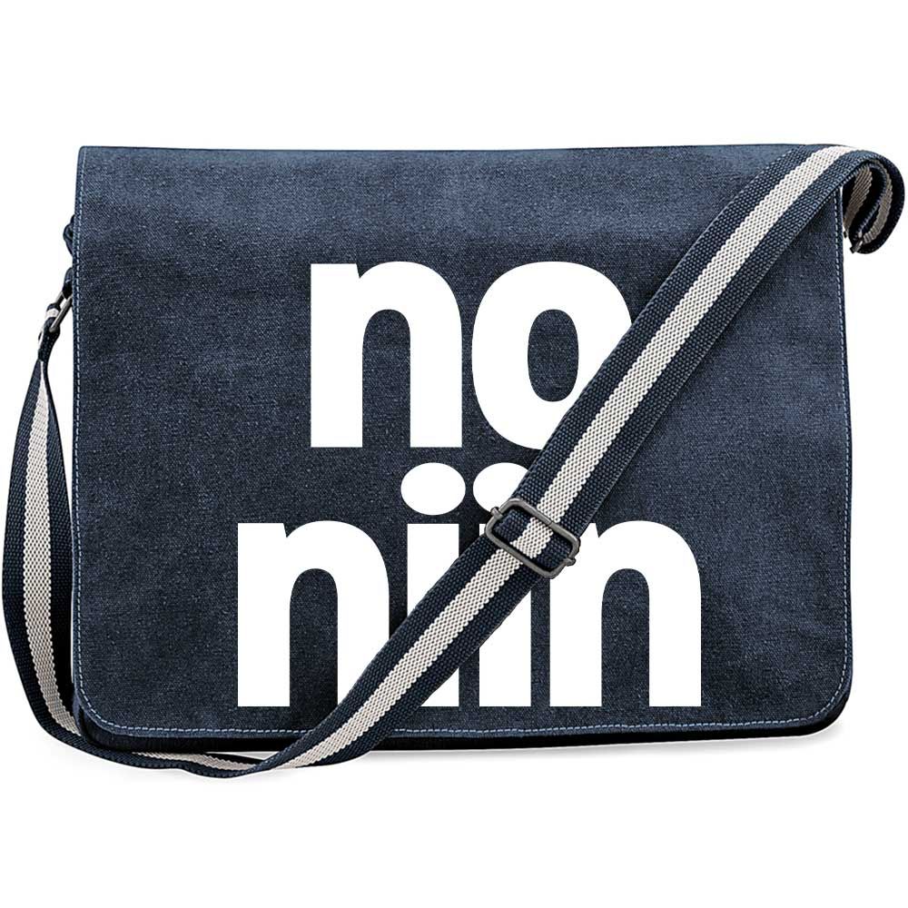 "no niin" Premium Messengertasche im Vintagelook