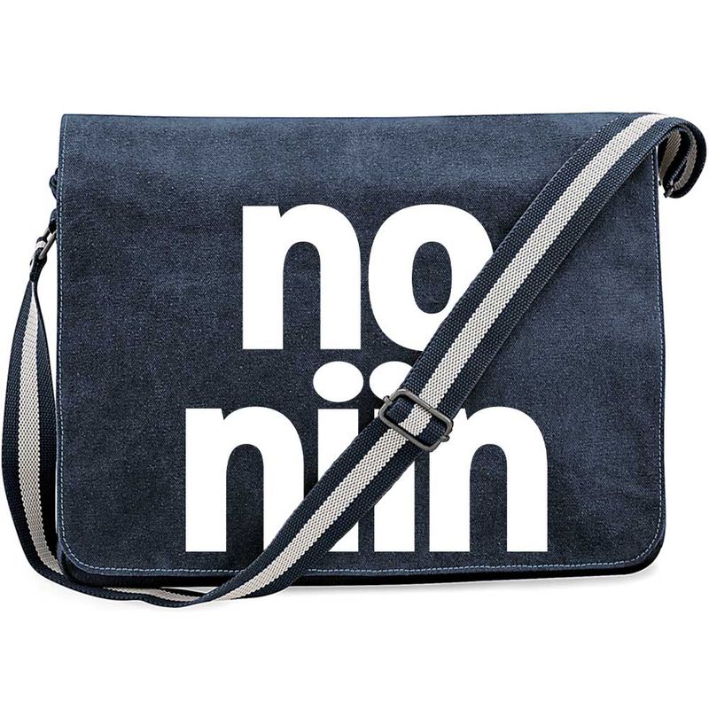 "no niin" Premium Messengertasche im Vintagelook