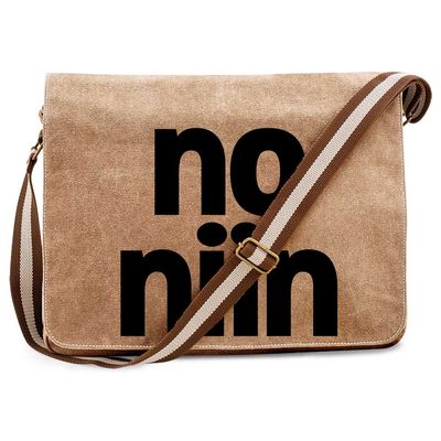"no niin" Premium Messengertasche im Vintagelook