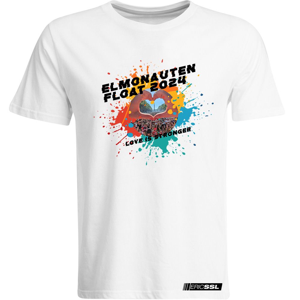 "Elmonauten Float 2024" T-Shirt by Eric SSL Weiß (Men)