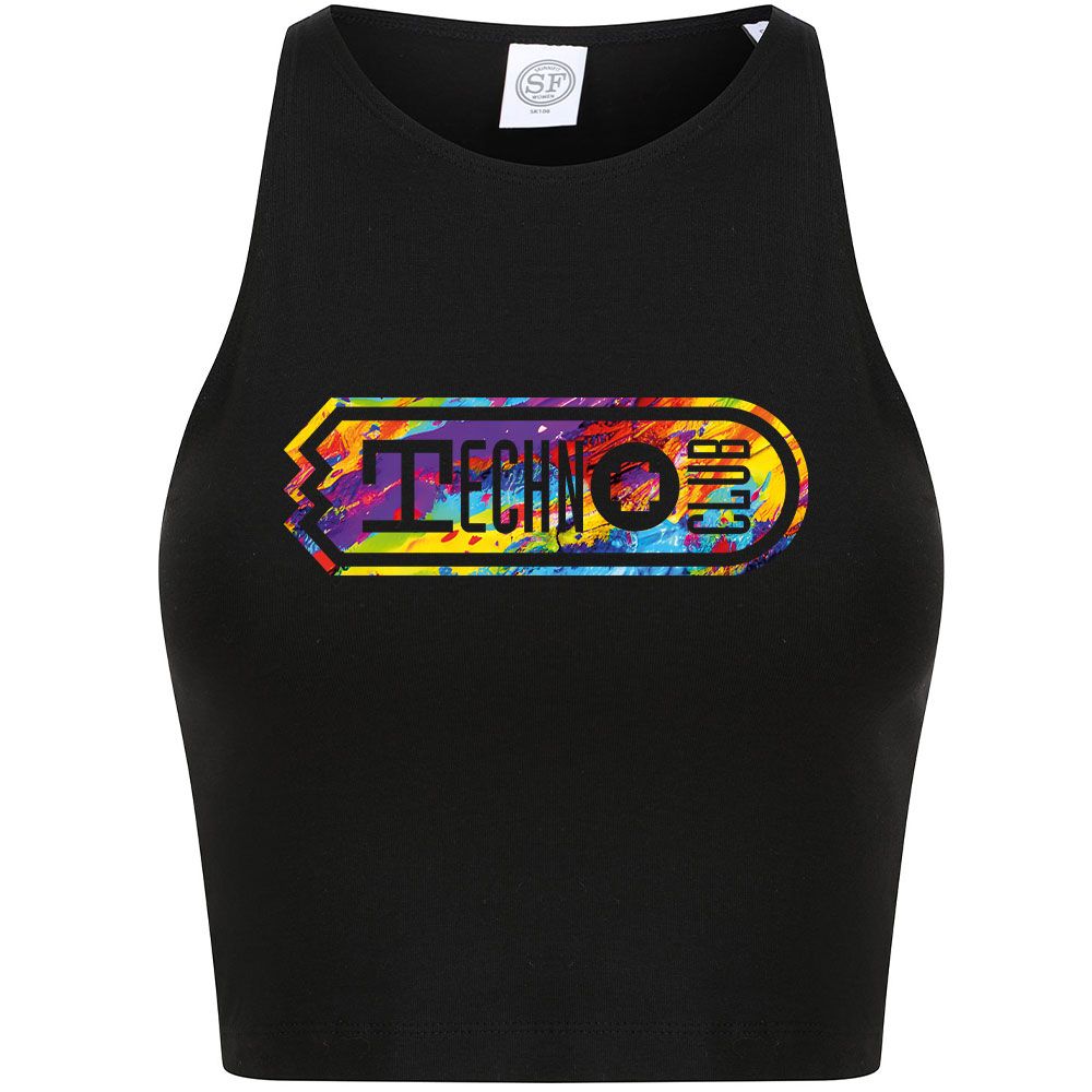 Technoclub Women´s Cropped Top "Colorful Explosion" (Women)