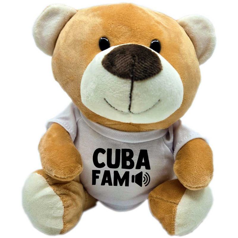 CUBA FAM Teddybär mit Fanshirt und superweichem Fell (Höhe: 23cm)