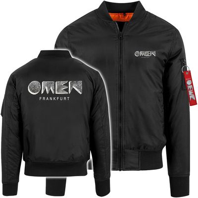 OMEN Frankfurt Premium-Pilotenjacke (Black / Unisex) / Design: Negativ Logo ohne Member-Claim