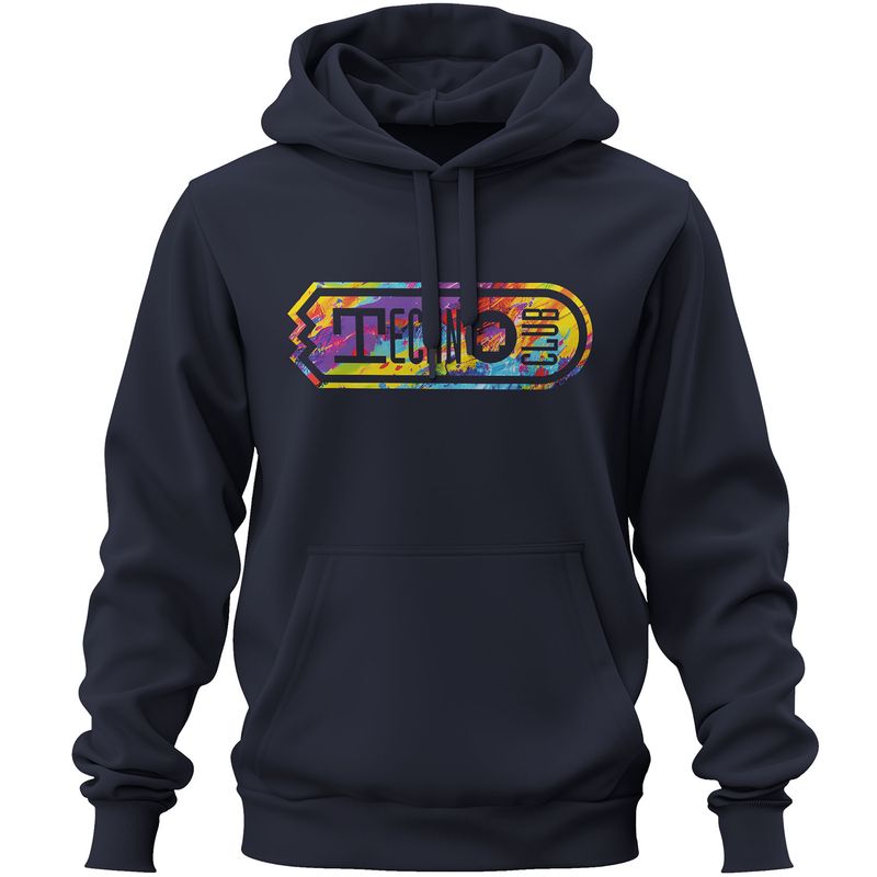 Technoclub "Colorful Explosion" Premium-Hoodie | Frontprint (Unisex)