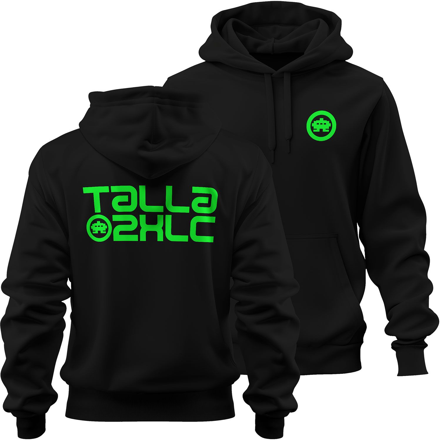 Talla 2XLC Premium-Hoodie | Front- & Backprint (Unisex)