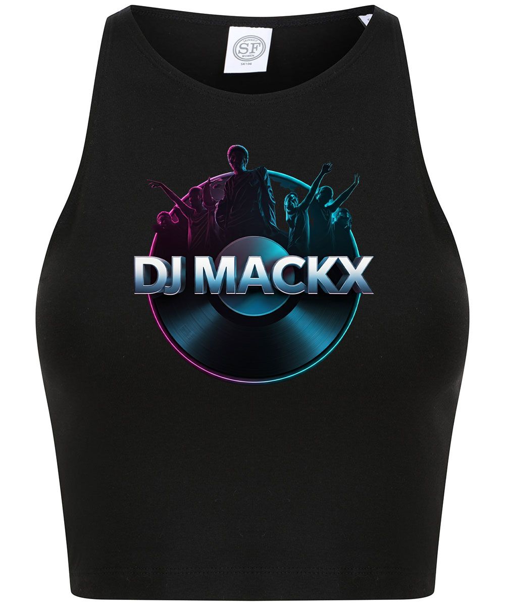DJ Mackx Women´s Cropped Top | Round-Logo (Women)
