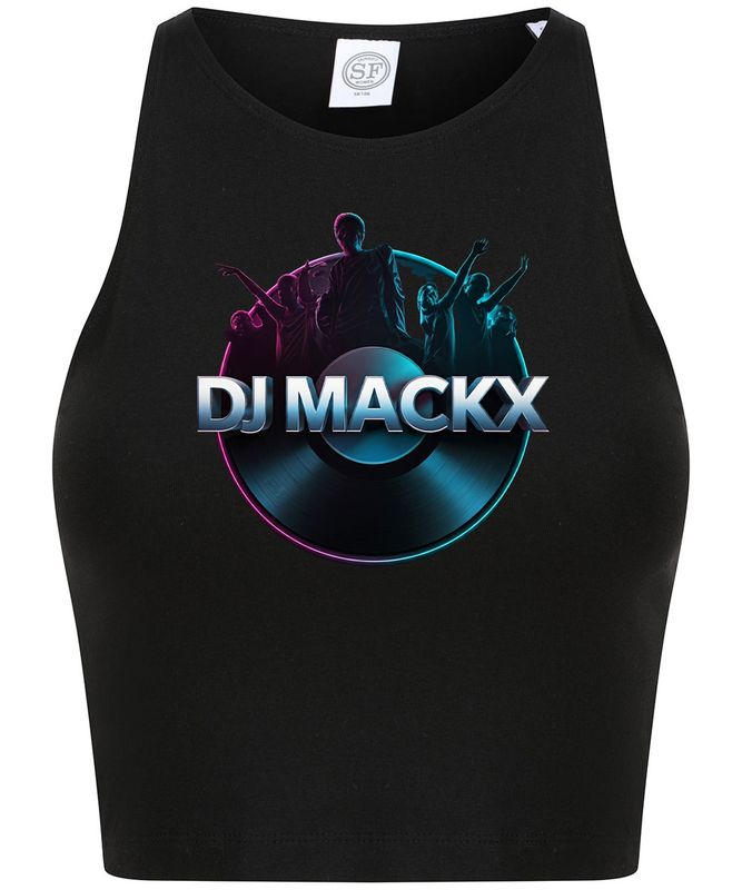 DJ Mackx Women´s Cropped Top | Round-Logo (Women)