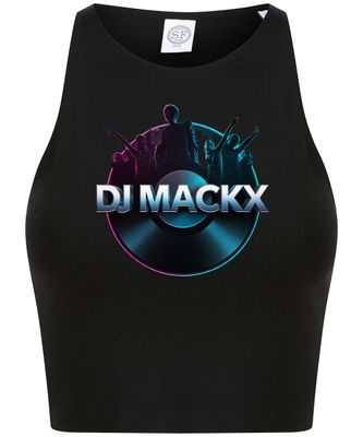 DJ Mackx Women´s Cropped Top | Round-Logo (Women)