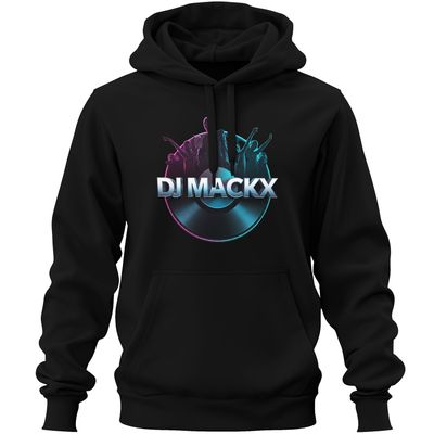 DJ Mackx Premium-Hoodie | Round-Logo (Unisex) DJ Mackx Premium-Hoodie | Round-Logo (Unisex)