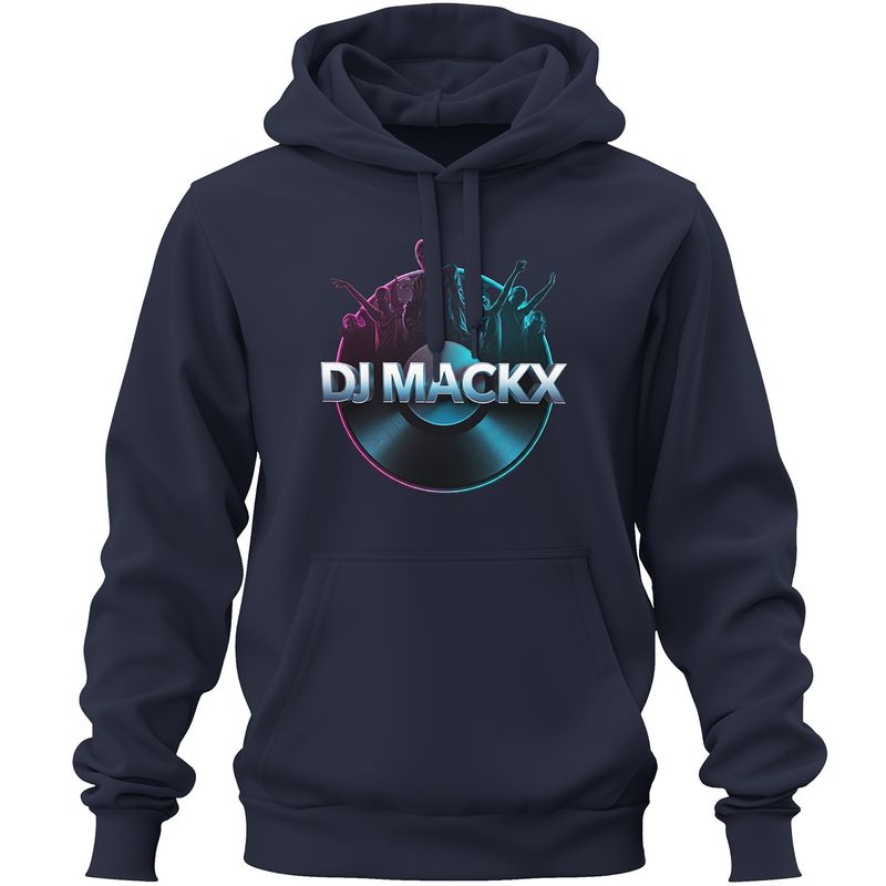 DJ Mackx Premium-Hoodie | Round-Logo (Unisex)