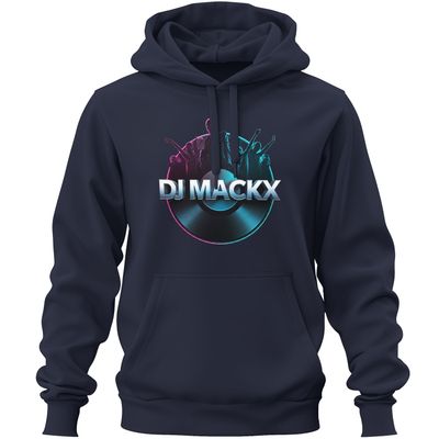 DJ Mackx Premium-Hoodie | Round-Logo (Unisex)