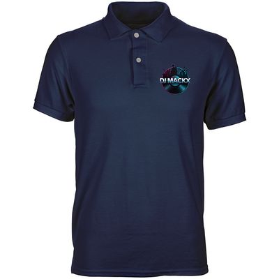 DJ Mackx Polo Shirt | Round-Logo (Men)