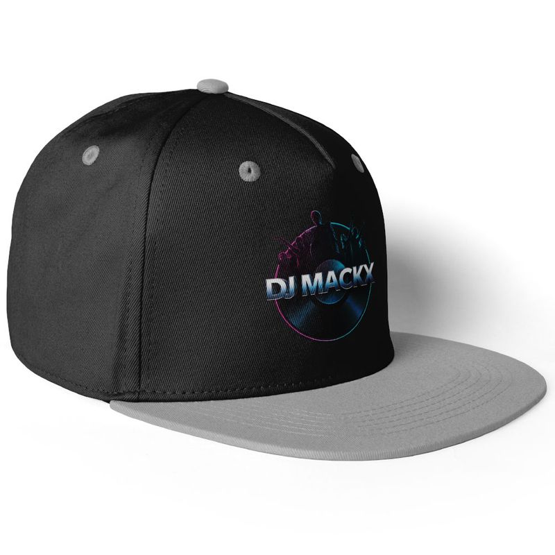 DJ Mackx Snapback (Unisex) | Round-Logo DJ Mackx Snapback (Unisex) | Round-Logo