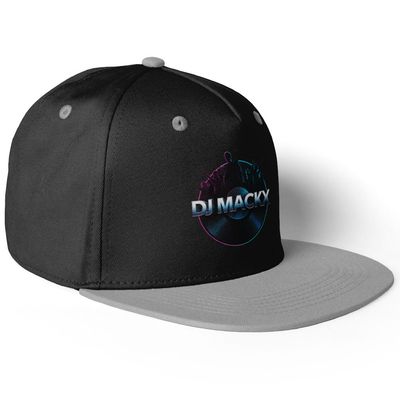 DJ Mackx Snapback (Unisex) | Round-Logo DJ Mackx Snapback (Unisex) | Round-Logo
