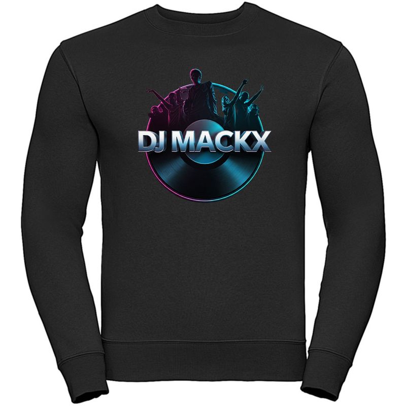 DJ Mackx Authentic Sweatshirt | Round-Logo (Unisex)