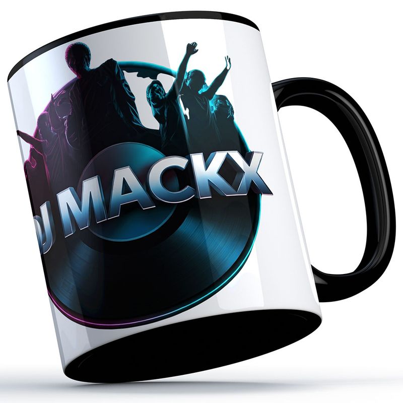 DJ Mackx Tasse | Round-Logo