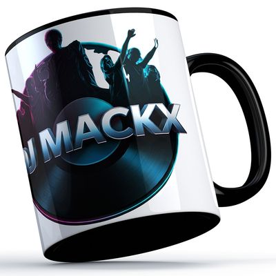 DJ Mackx Tasse | Round-Logo