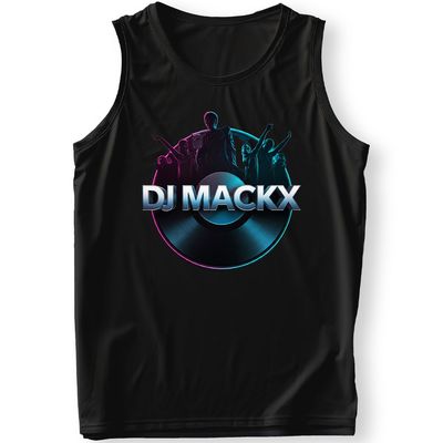 DJ Mackx Tanktop | Round-Logo (Men) DJ Mackx Tanktop | Round-Logo (Men)