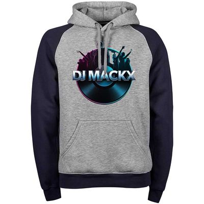 DJ Mackx Two-Tone Hoodie | Round-Logo (Unisex) DJ Mackx Two-Tone Hoodie | Round-Logo (Unisex)