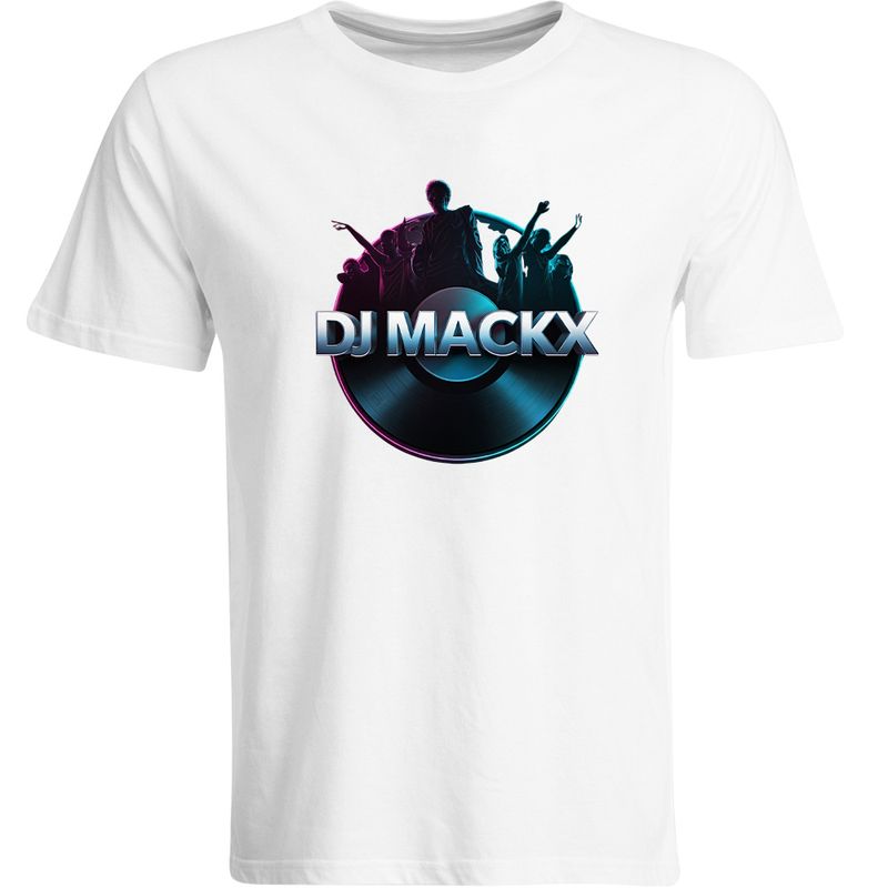DJ Mackx T-Shirt | Round-Logo (Men)