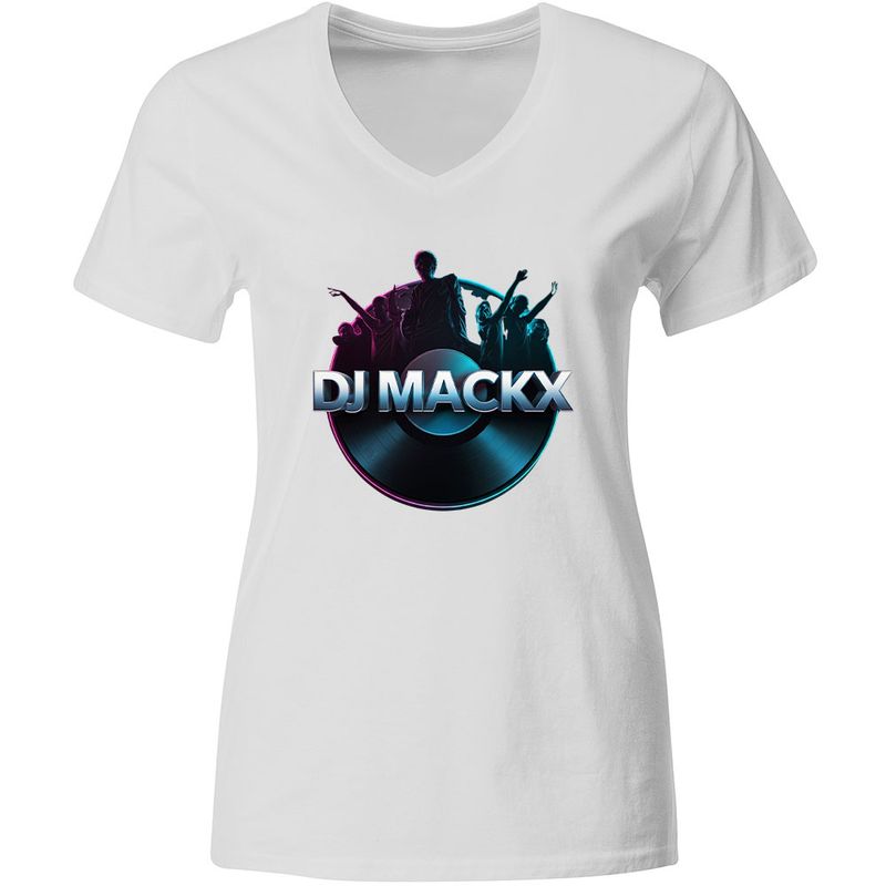 DJ Mackx T-Shirt | Round-Logo (Women)