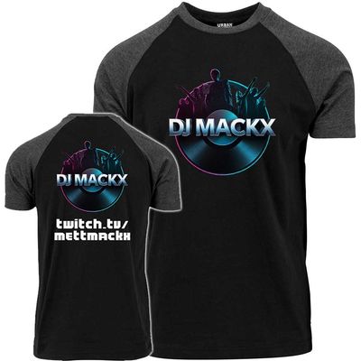 DJ Mackx Contrast T-Shirt by Urban Classics | Special-Shirt with Twitch-Link (Men)